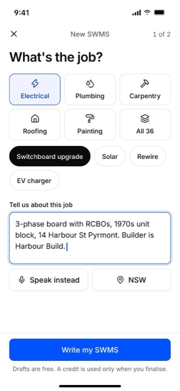 Describe the job